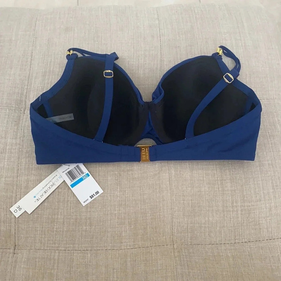 Bleu Rod Beattie Shirred Underwire Bikini Top Size 36D Bottom Size 6 - Picture 8 of 14
